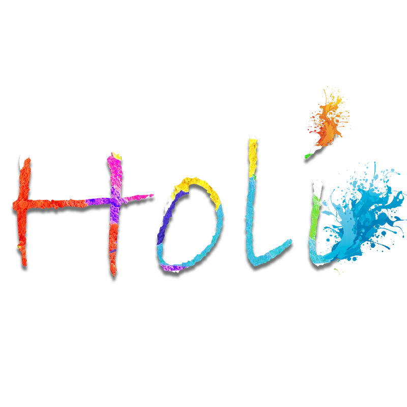 Color, Holi text effect, multicolored holi, blue, effect, splash png free download